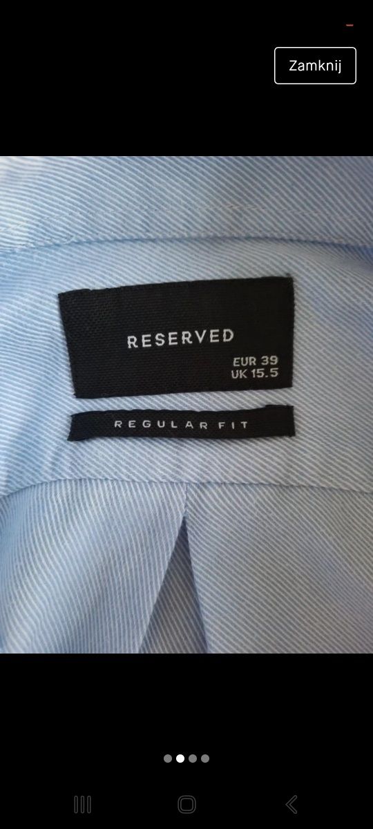 Błękitna koszula  reserved