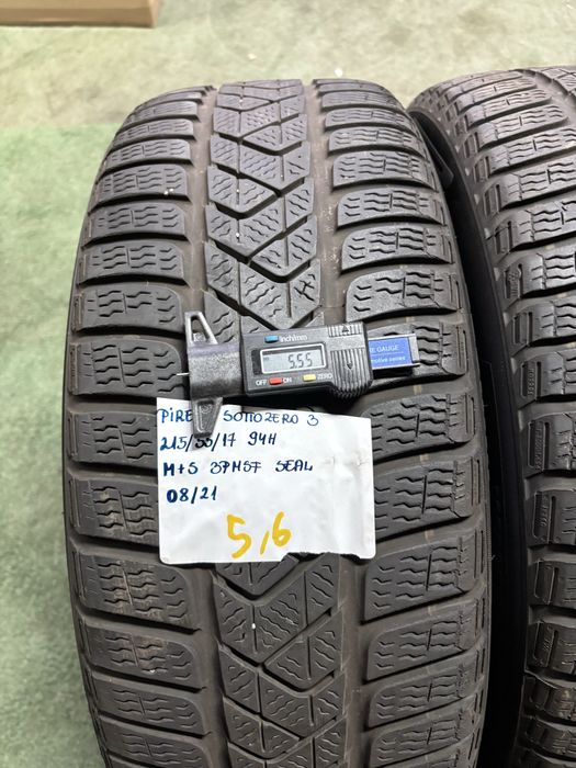 2x 215/55R17 94H PIRELLI SOTTOZERO 3 opony zimowe M+S 3PMSF SEAL INSID