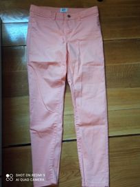 Spodnie na lato Vero moda damskie r. S rozm 28 jeansy kolor łososiowy