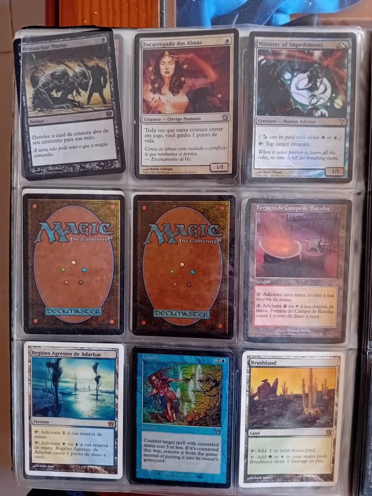 Cartas magic raras antigas em bom estado