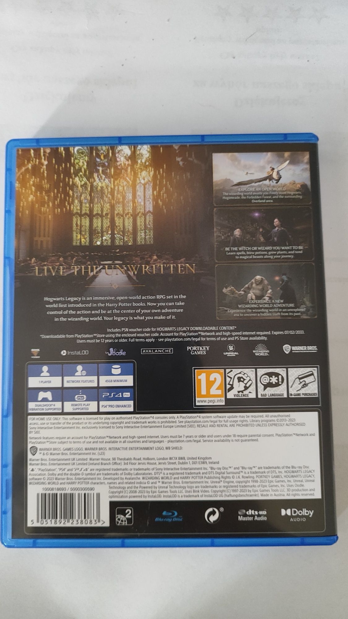 Gra Hogwarts Legacy PS4 Nowa z kodem PlayStation 4