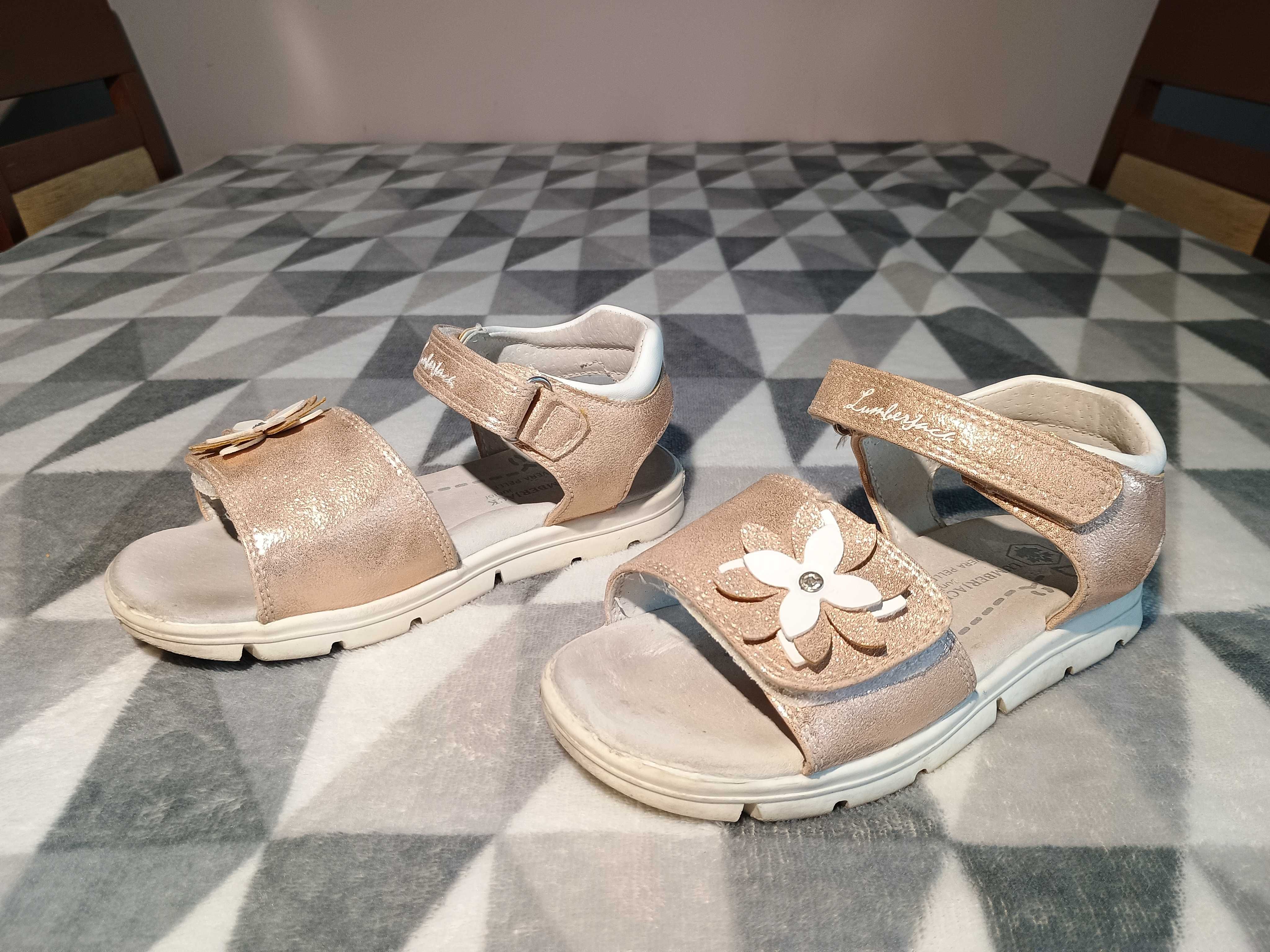 Buty sandały firmy LUMBERJACK junior Vera Pelle eleganckie zadbane !