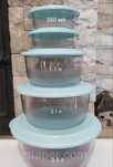 Чаша СК Tupperware 3.5 л бюрюзовая крышка