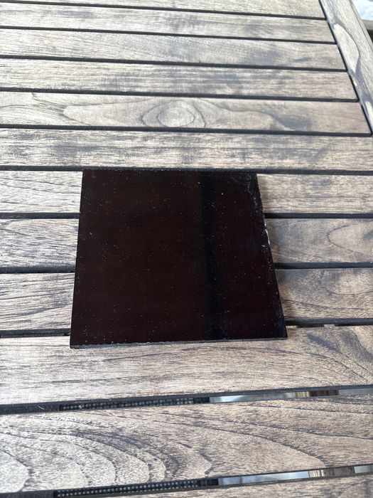 Płytki PRL czarne szklane