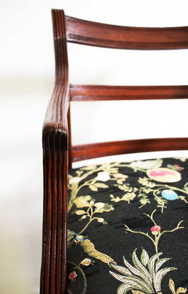 Fotel vintage odnowiony, 100-letni, Brytyjczyk.