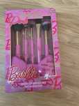 BARBIE Zestaw 5 pędzli do makijażu w pojemniku nowe