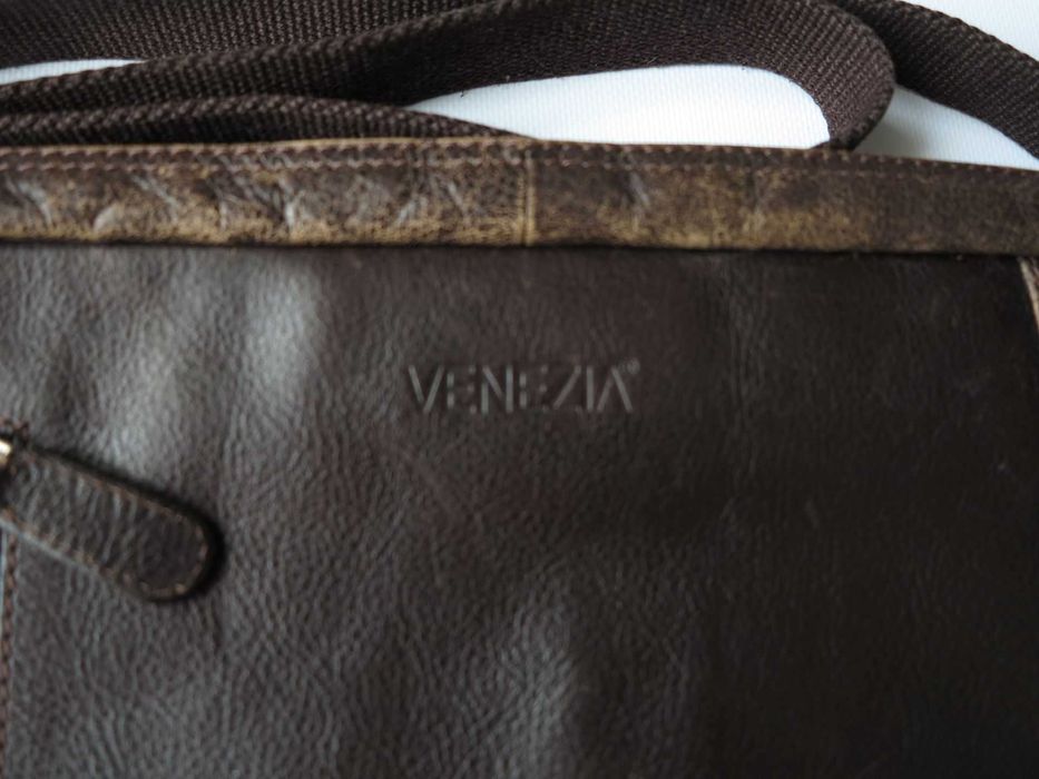 Teczka męska VENEZIA ze skóry naturalnej, wymaga drobnych napraw