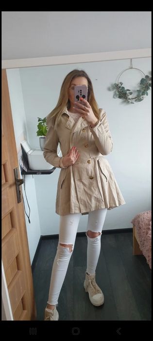 Trencz płaszczyk wiosenny płaszcz ASOS