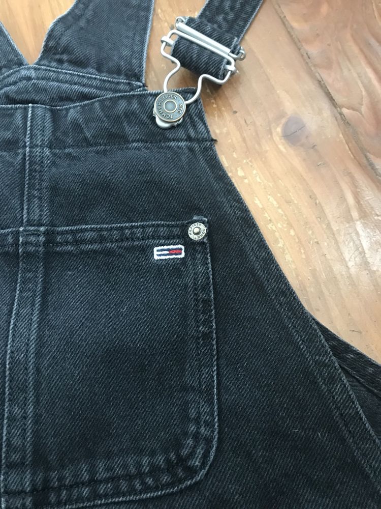 Sukienka jeans czarna,spudniczka,ogrodniczki,Tommy Jeans rozmiar XS
