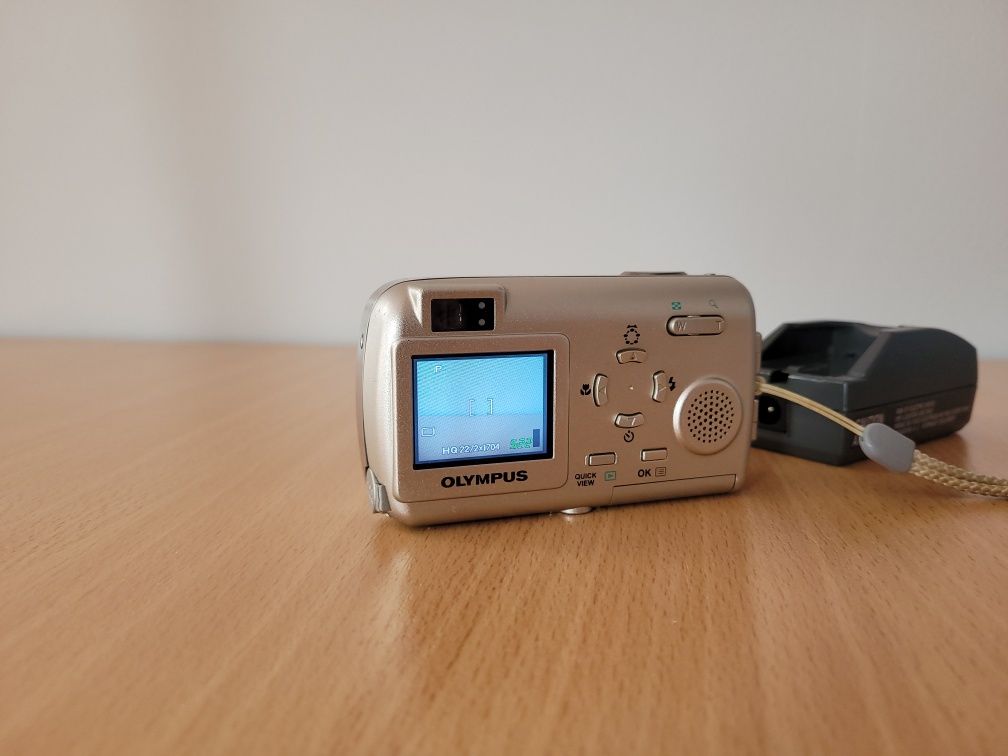 Aparat Olympus Mju 410 - Digital, y2k, CCD, Zestaw, Retro, Super stan