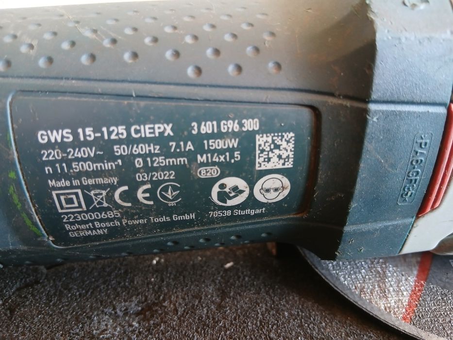 Rebarbadora Bosch profissional GWS-15-125 CIEPX