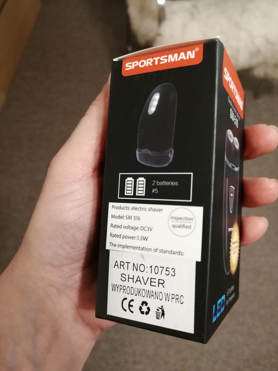 Golarka męska, maszynka do golenia, travel Shaver SM-516