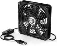 Wentylator komputerowy USB 120 mm, 5 V, 3 regulowane prędkości