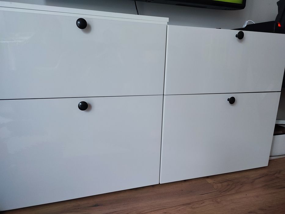 Ikea selsviken połysk cztery sztuki biały