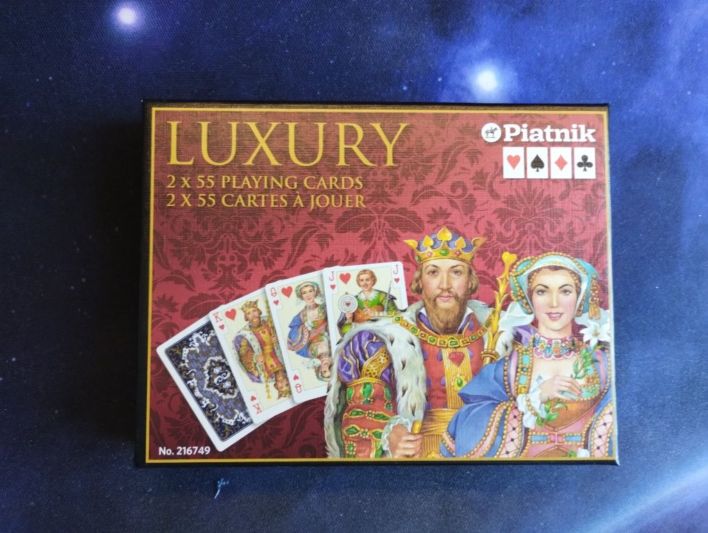 Karty do gry Piatnik Luxure dwie talie idealny stan