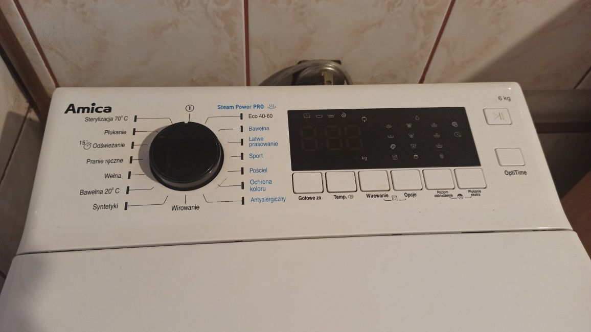 Pralka Amica 6kg 1000 obrotów DWA1T610DLS SteamPower Pro