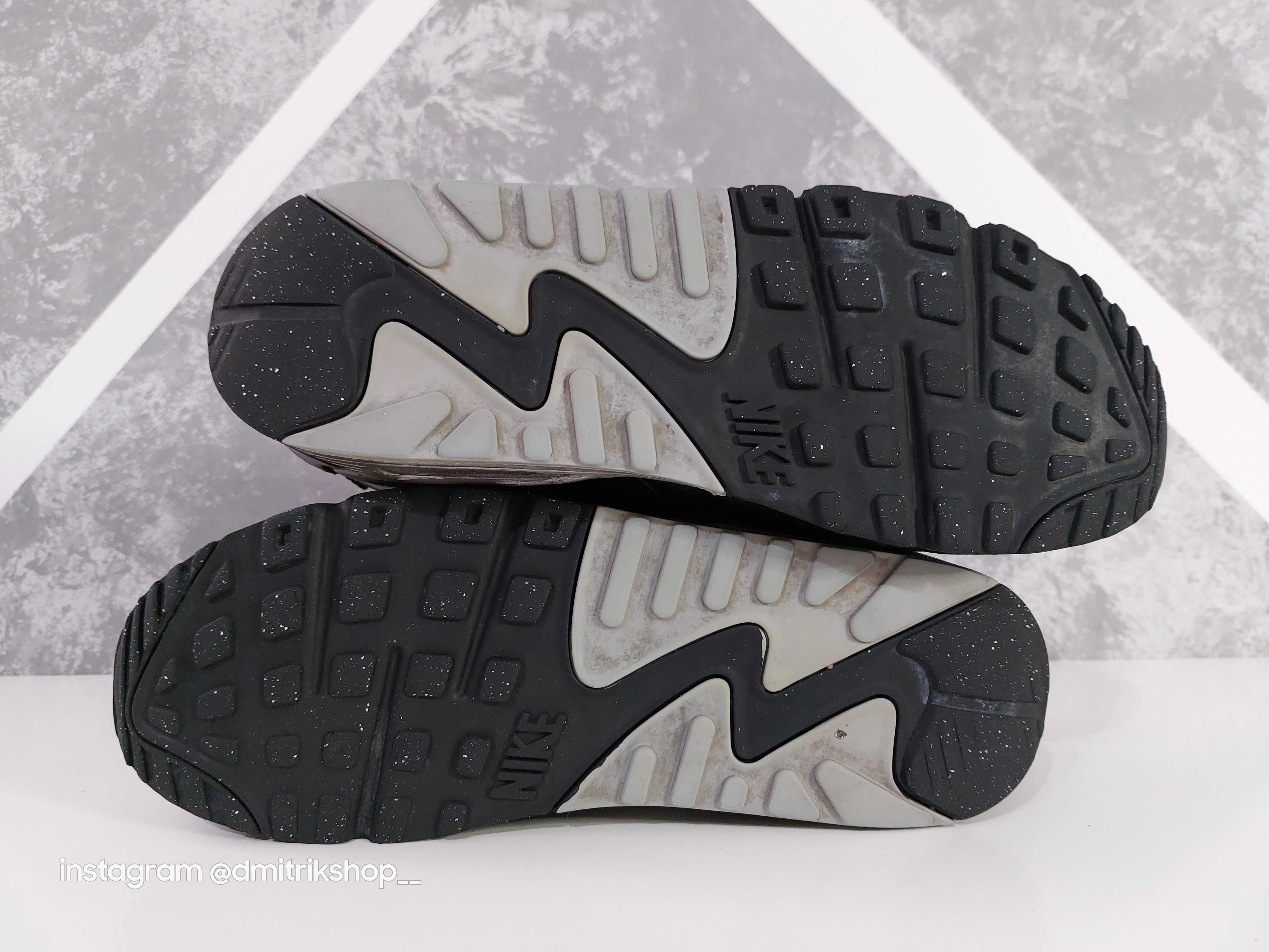 Кросівки чоловічі Nike Air Max 90 Black Silver p42 кроссовки мужские