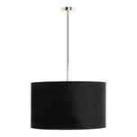 Lampa wisząca sufitowa 50 cm welur czarna
