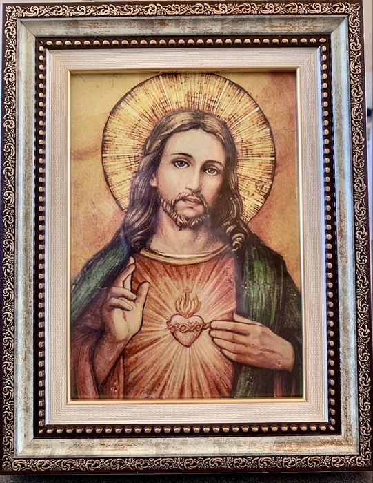 Quadro Sagrado Coração de Jesus (25x19)