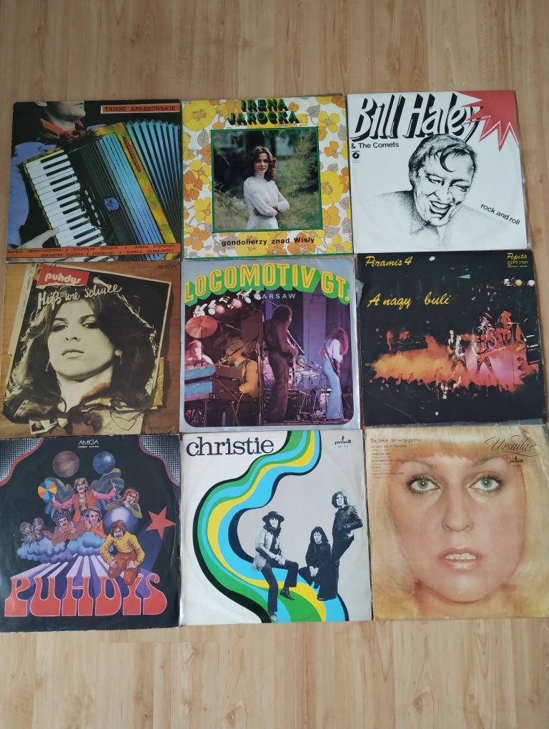 50 płyt winylowych muzyka Polska, Angielska, Czeska, Rosyjska