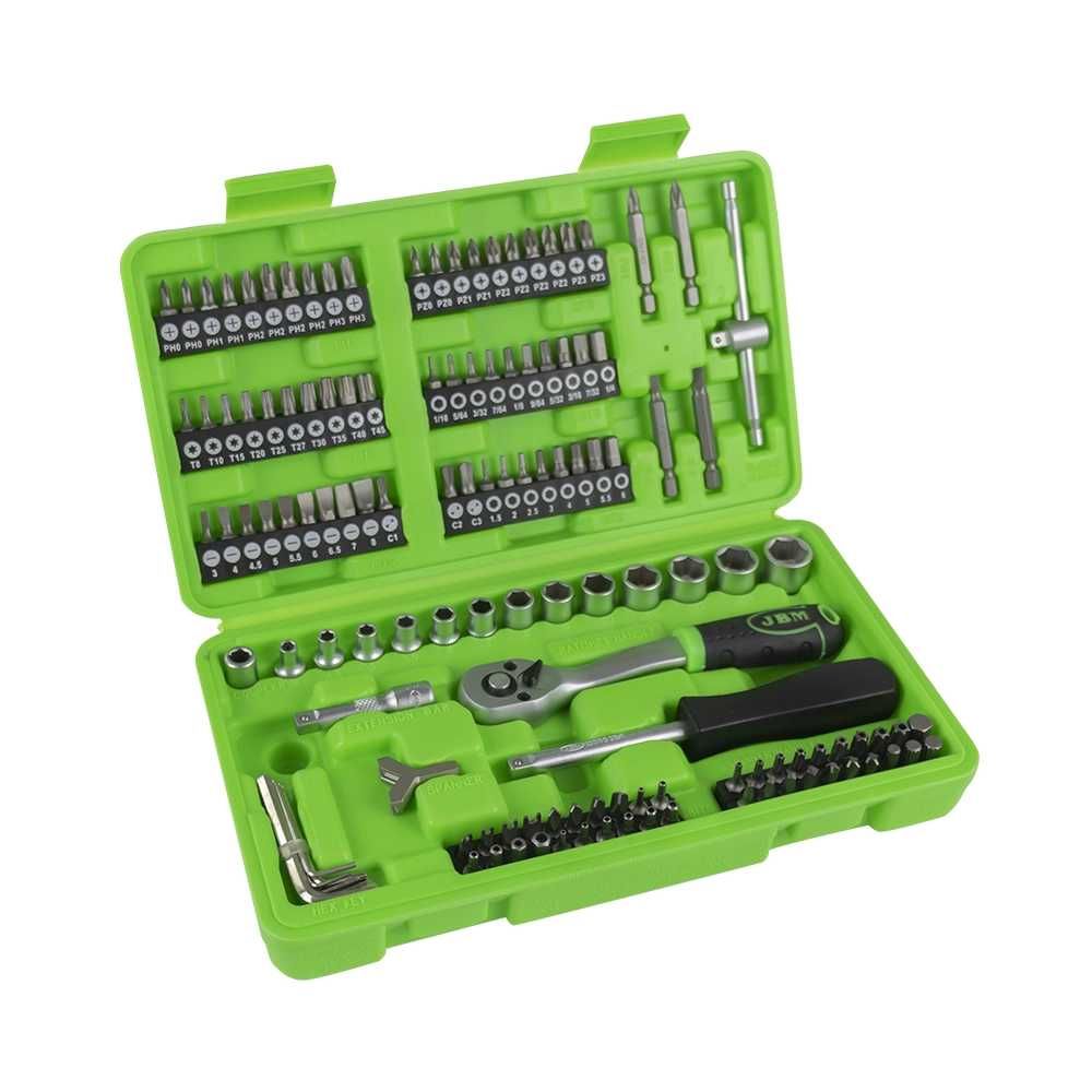 Kit de tomadas e bits de 130 pcs - 53953