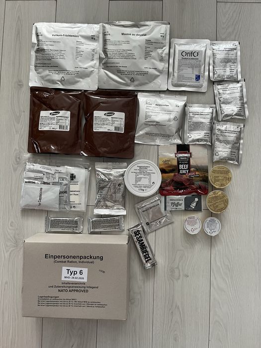 Сухпай НАТО Typ 1 typ 4 typ 6