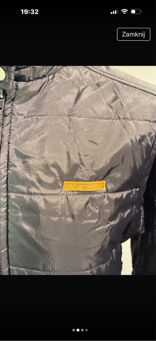 Czarna pikowana kurtka damska s/m kurt muller