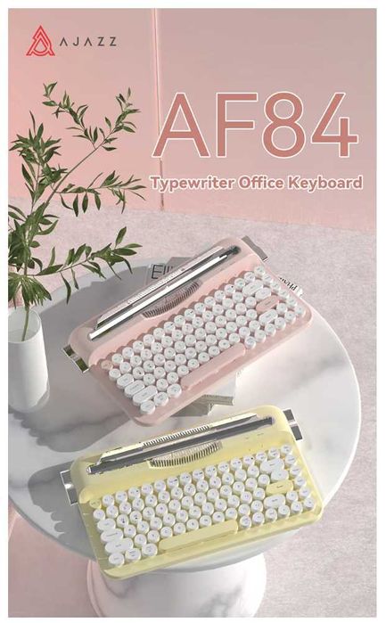 AJAZZ AF84 Teclado Retro Amarelo