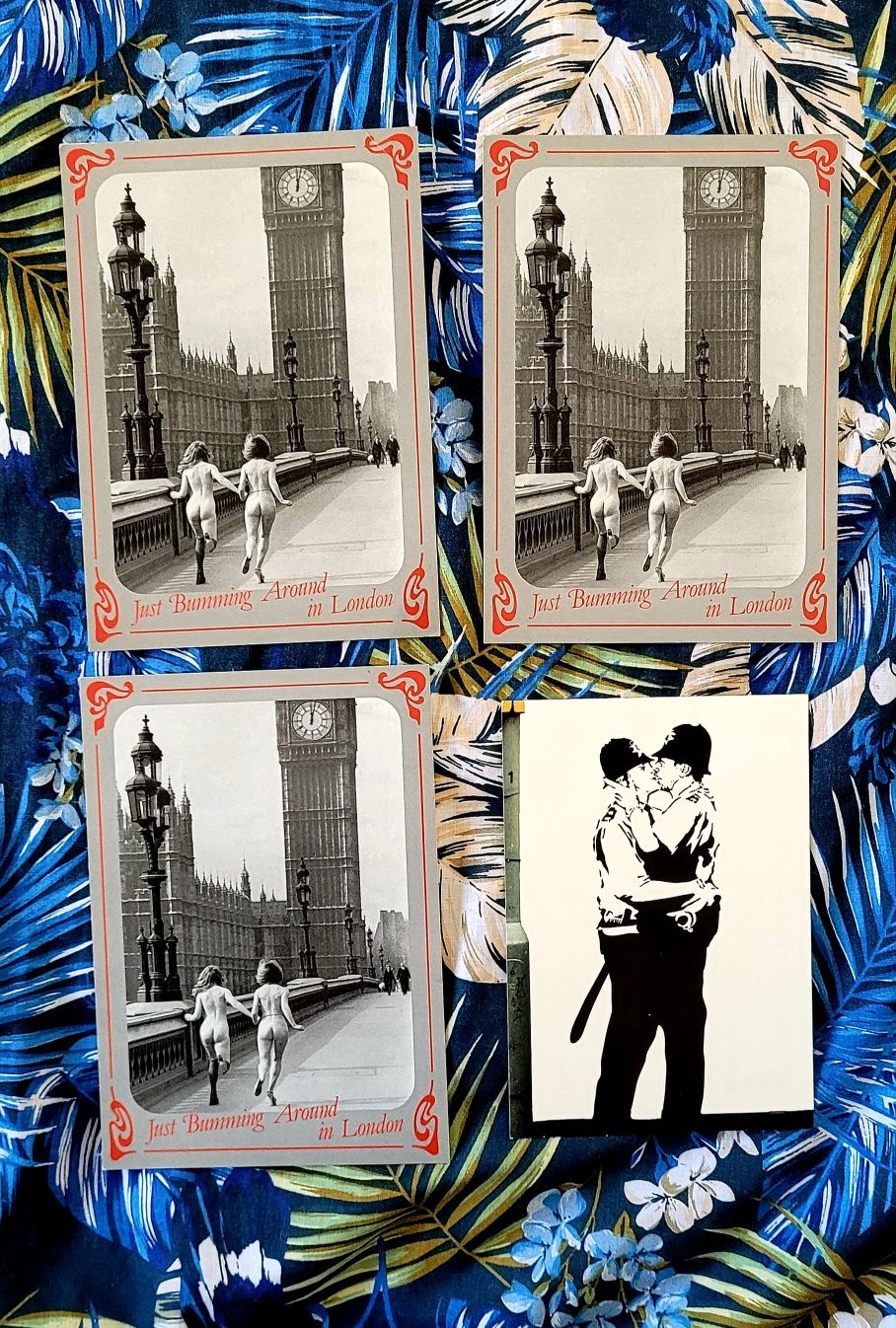 Pocztówka kartka z Londynu pocztówki kartki Londyn pamiątka Banksy