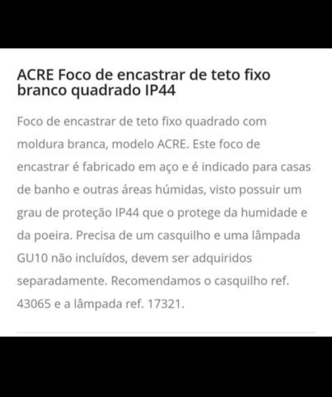 Focos  para Teto