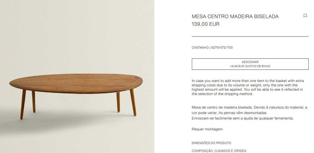Mesa centro ZARA HOME