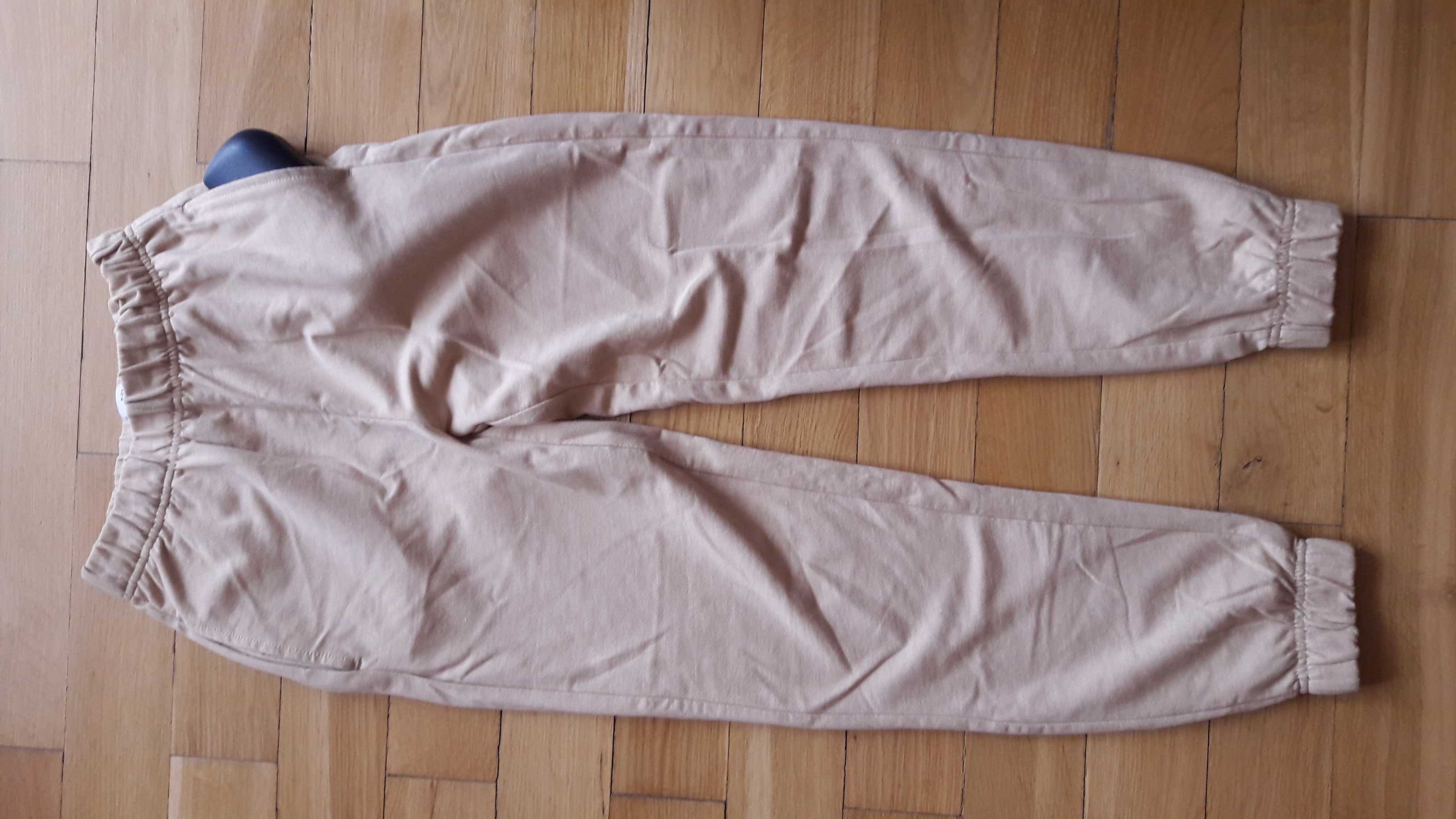 Spodnie dresowe Sinsay beżowe  roz XXS