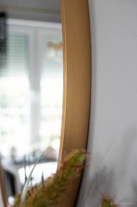 Lustro okrągłe loft w aluminiowej ramie 60, 70, 80, 90, 100 cm