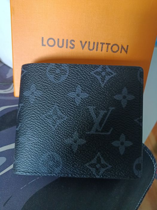 Portfel Louis Vuitton czarny z pudelkiem