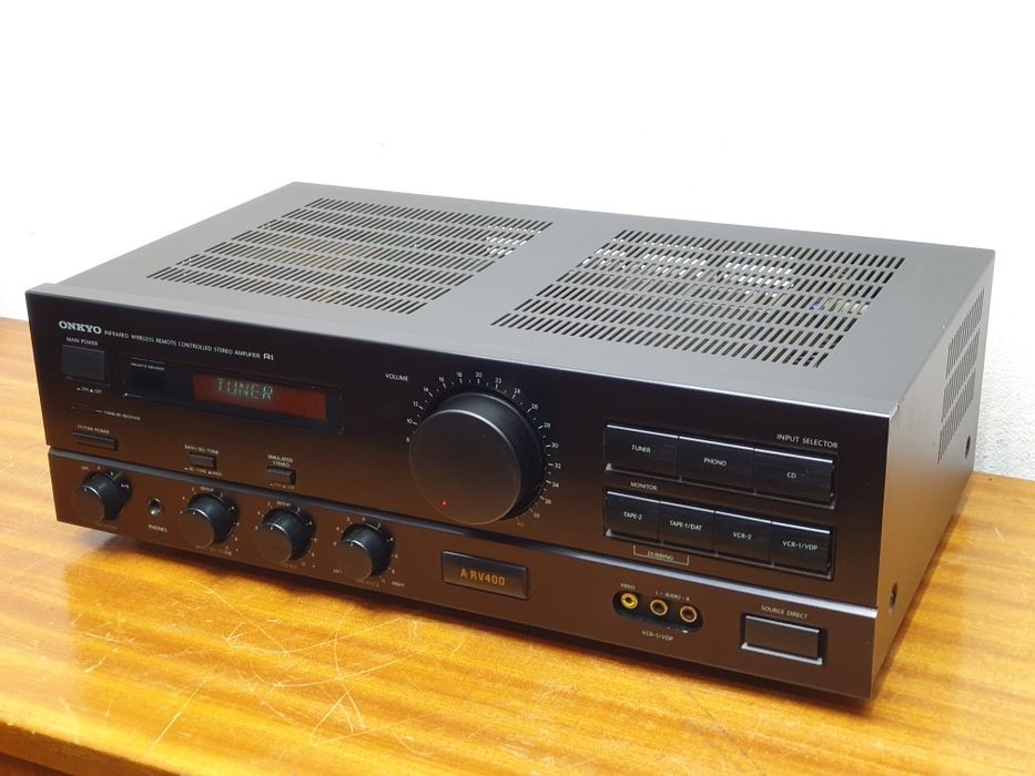 Onkyo A RV 400 wzmacniacz solidny 2 x 100W 8ohm pilot
