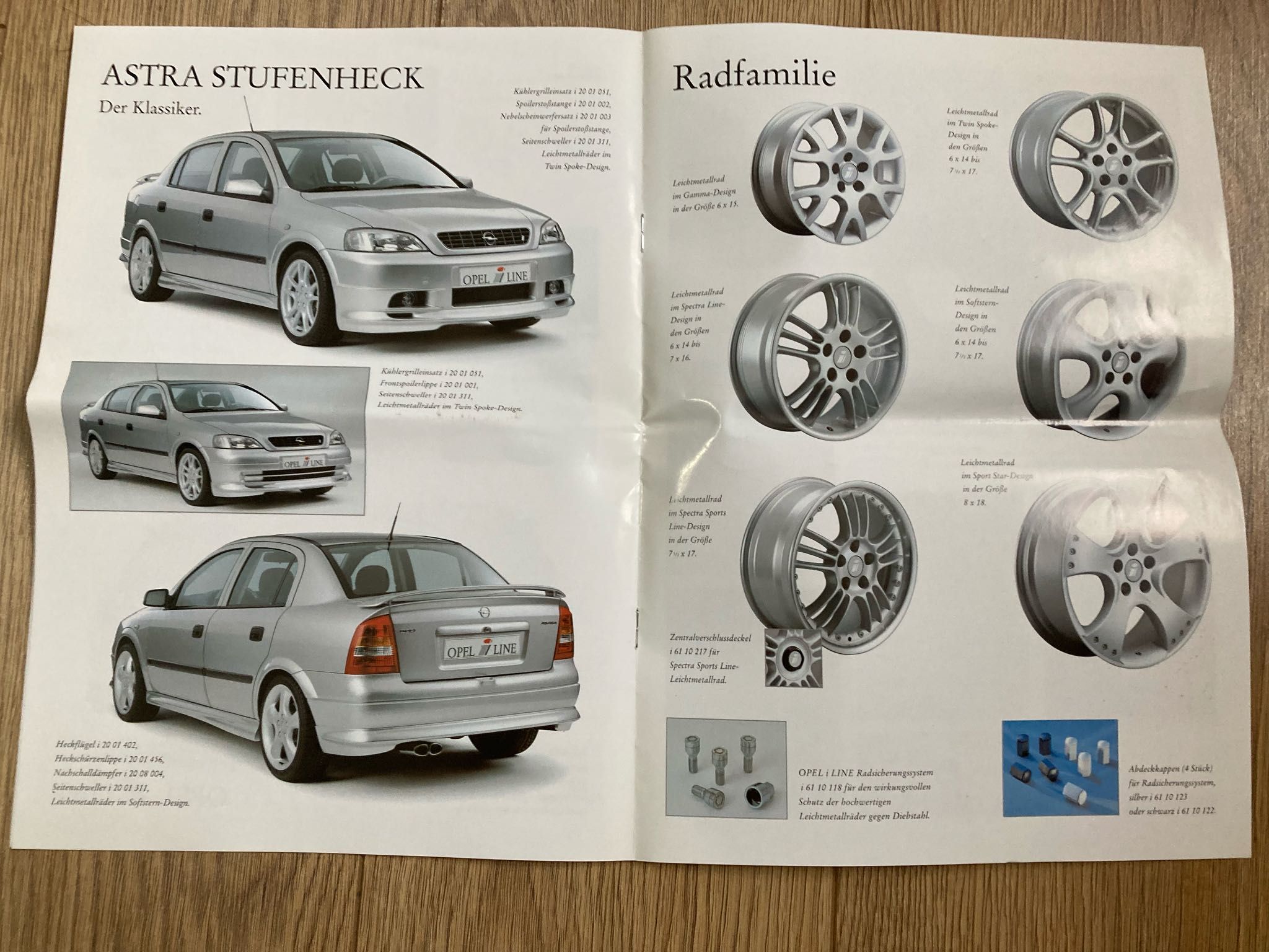 Katalog Opel Astra Line + Instrukcja Obsługi Niemiecka