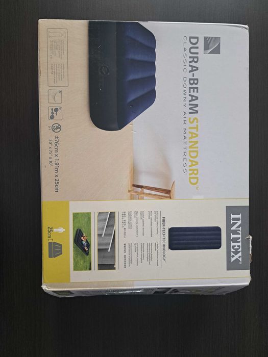 Materace Materac jednoosobowy Intex 191 x 76 x 25 cm 136 kg niebieski