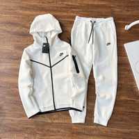 Чоловичий спортивний костюм Nike tech fleece Білий Є ОПТ