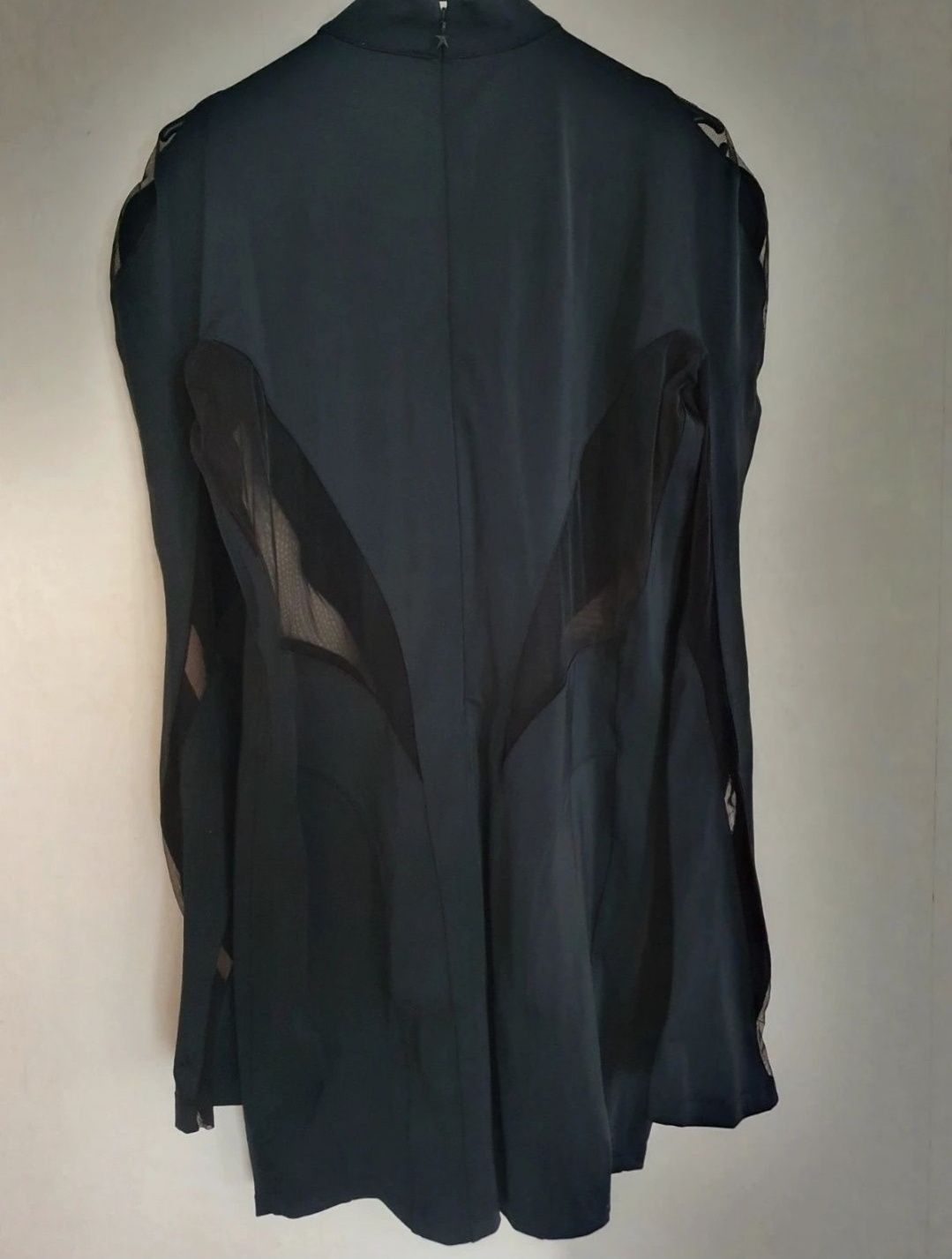 H&M x mugler nowa sukienka mini z siateczką edycja limitowana