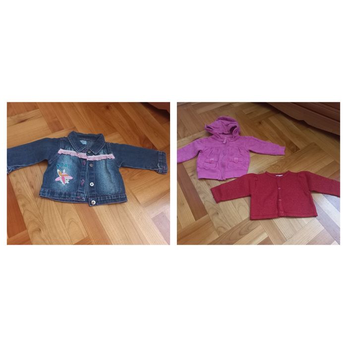 Paka ubrań 74 6-9m-cy dziewczynka wiosna-lato 36szt 2