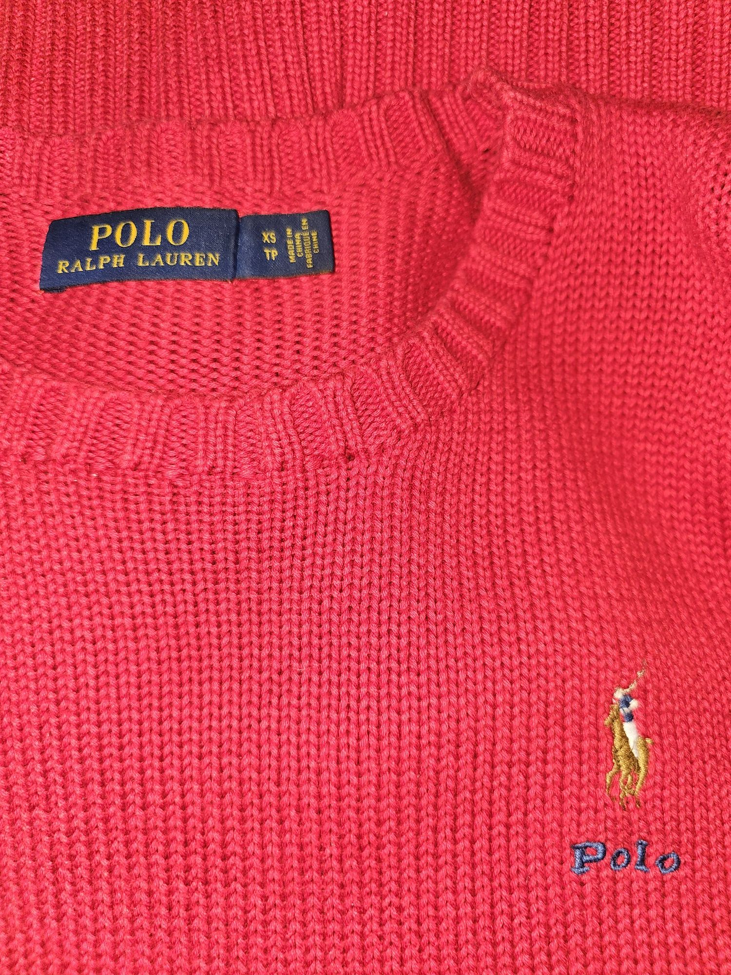 Czerwony sweter XS Polo Ralph Lauren