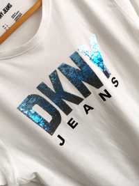 DKNY bluzka koszulka sportowa krótki rękaw damska L/XL