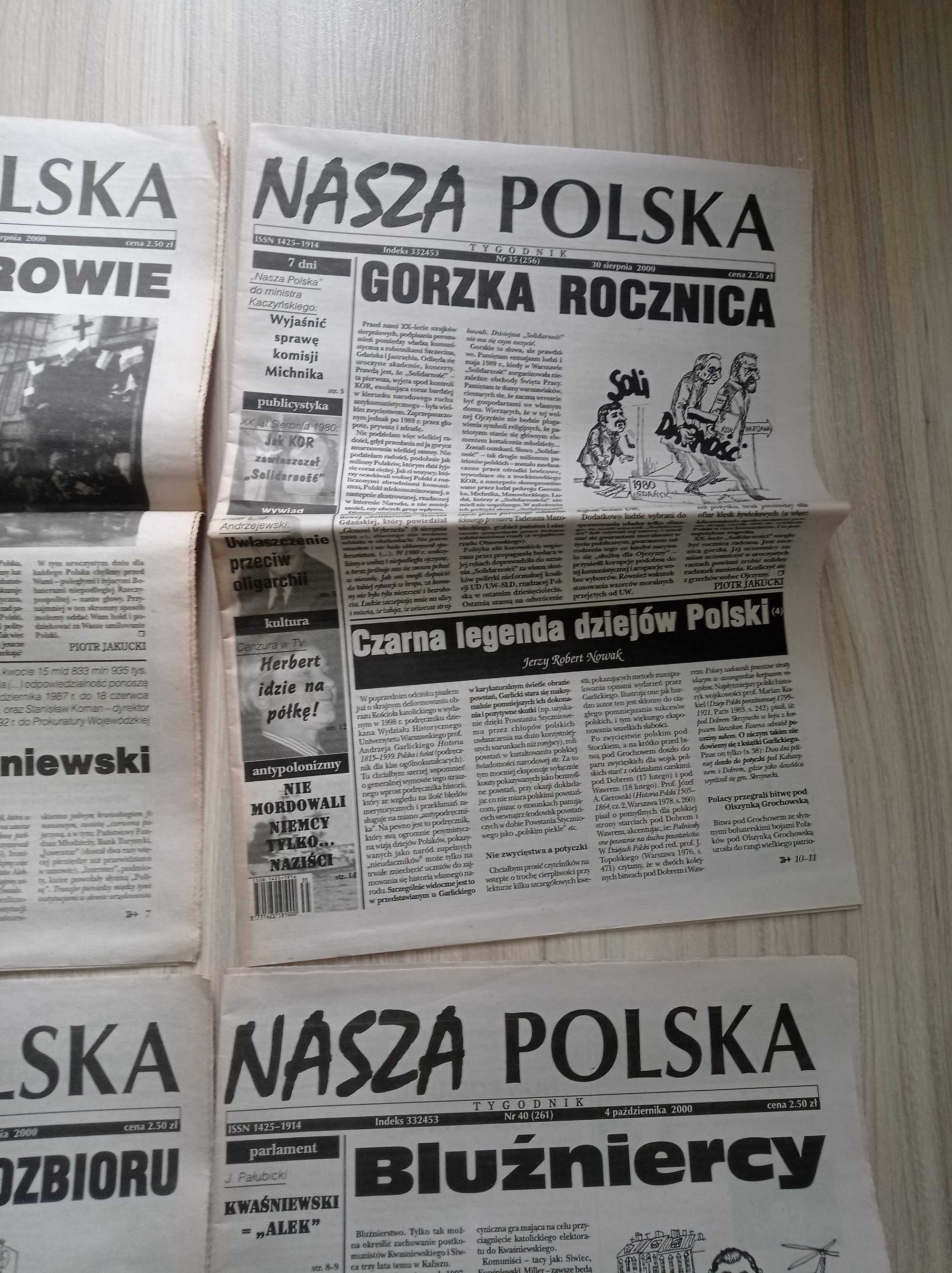 Nasza Polska 1999 i 2000, zestaw gazet