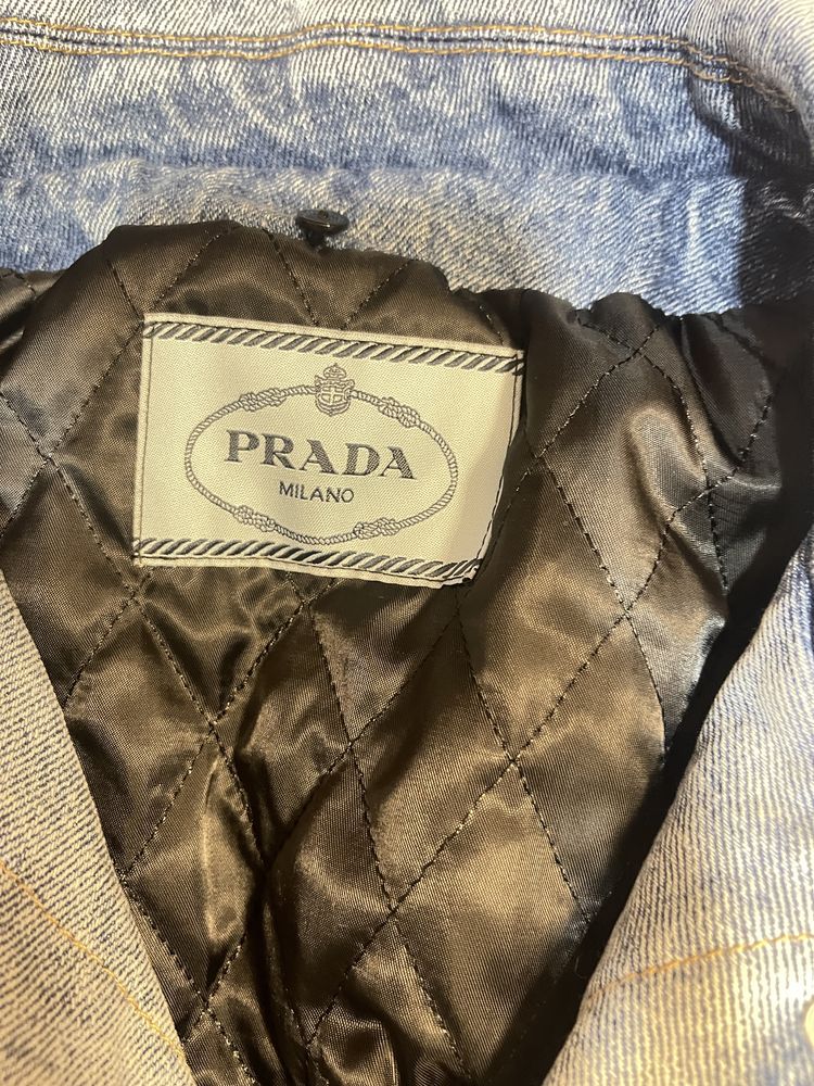 prada jeansowa kurtka