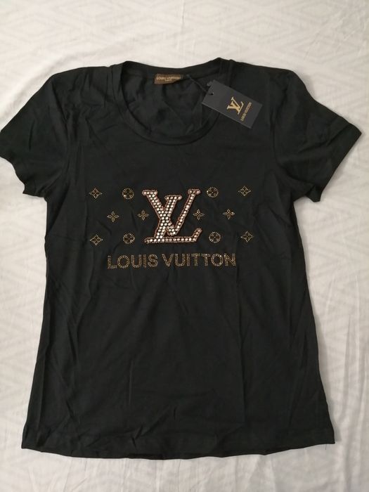 NOWA damska koszula Louis Vuitton t-shirt LV bluzka czarna xxl