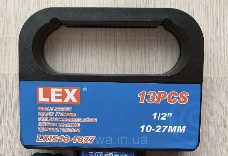 Набор ударных головок LEX 10-27 мм Насадки торцевые ударные 1/2 дюйм