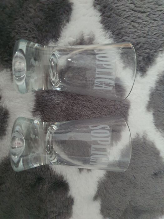 Kieliszki logowane firmy Soplica komplet 2 sztuk w kartoniku