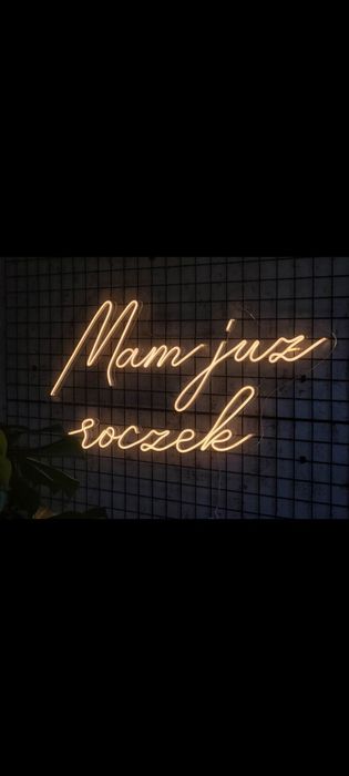 Mam już roczek led ledon neon urodziny rok one