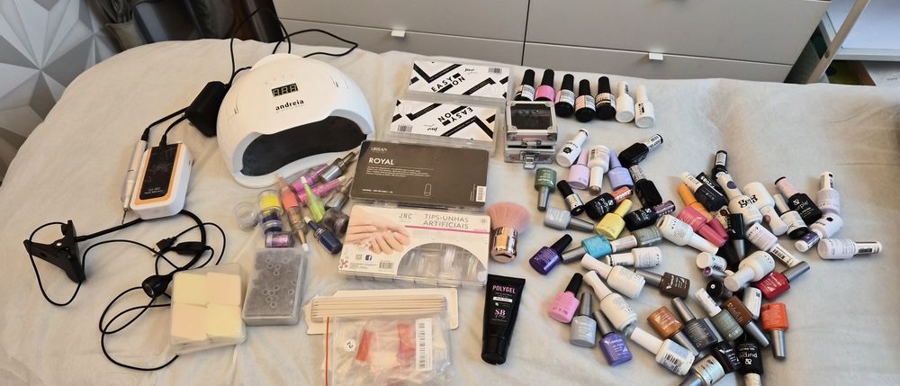 Kit unhas gel e acessórios