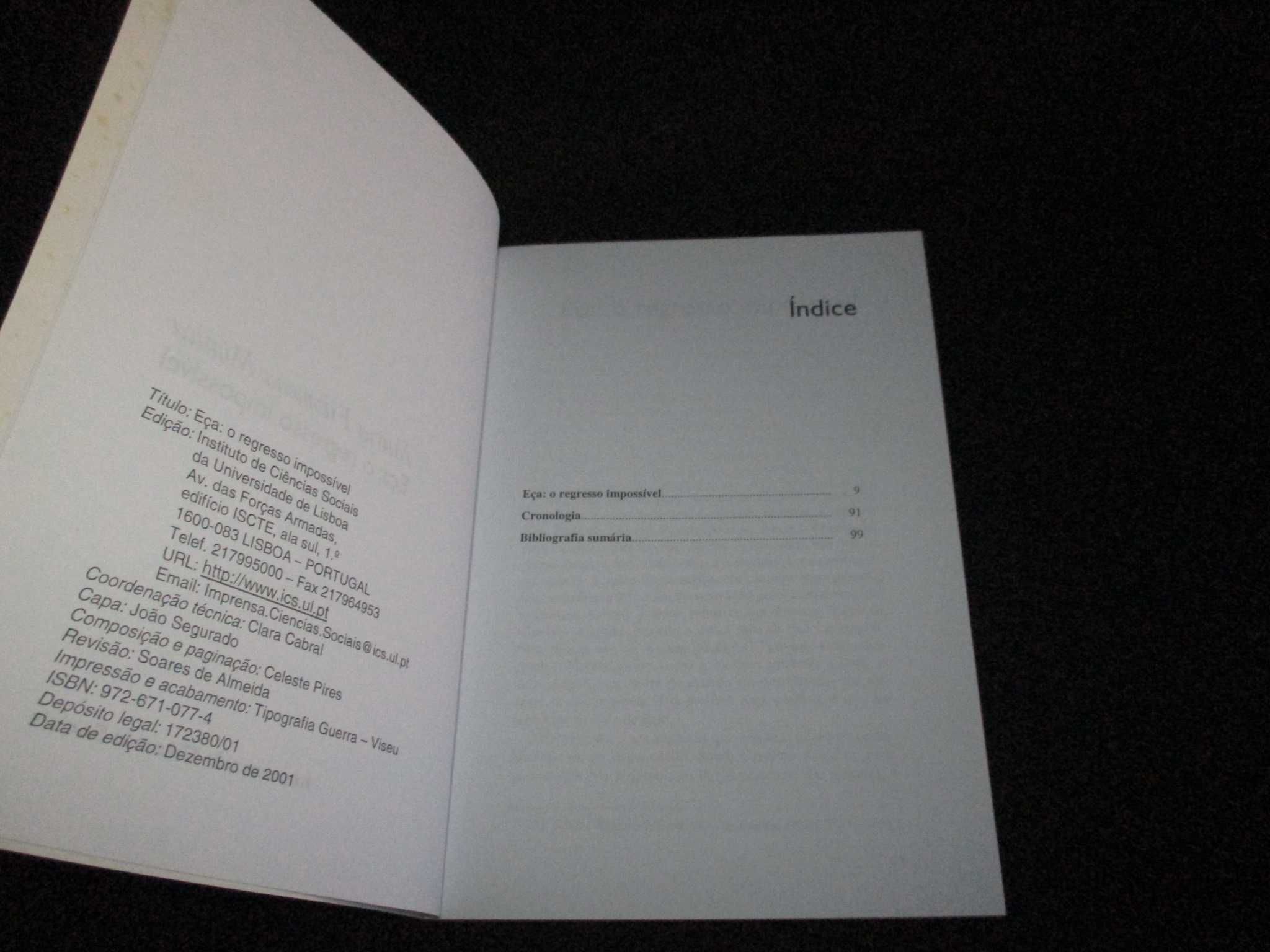 Livro Eça O regresso impossível Maria Filomena Mónica